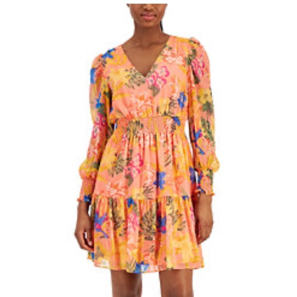 Anne Klein Dresses & Skirts - NWT Anne Klein Floral V-Neck Dress size 8